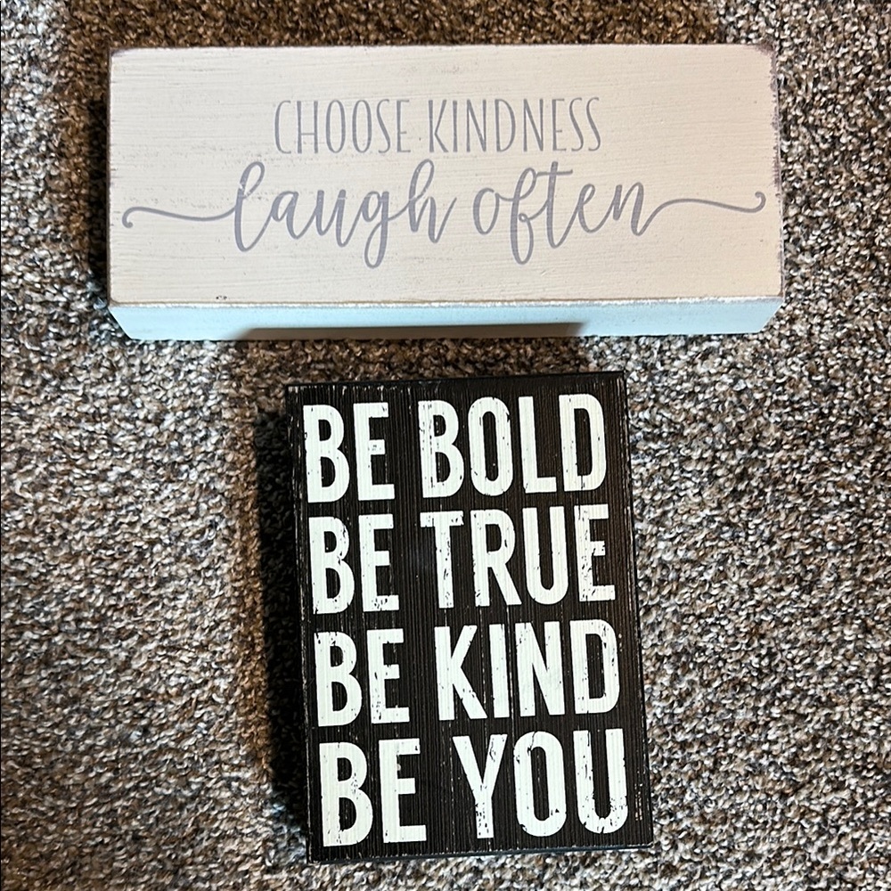 Inspirational Wall Decor Set - Black and White